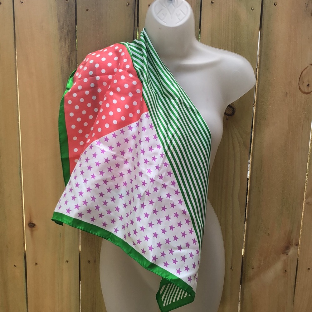 VTG Glentex Chic Square Bright Scarf